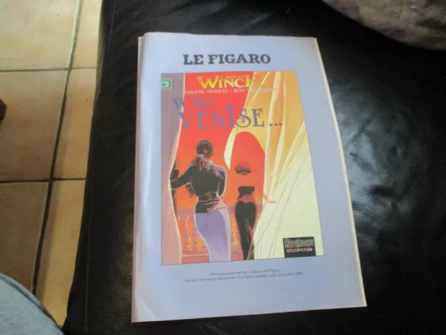 Eo Album Publicitaire Largo Winch Voir Venise Pour Le Figaro 1999