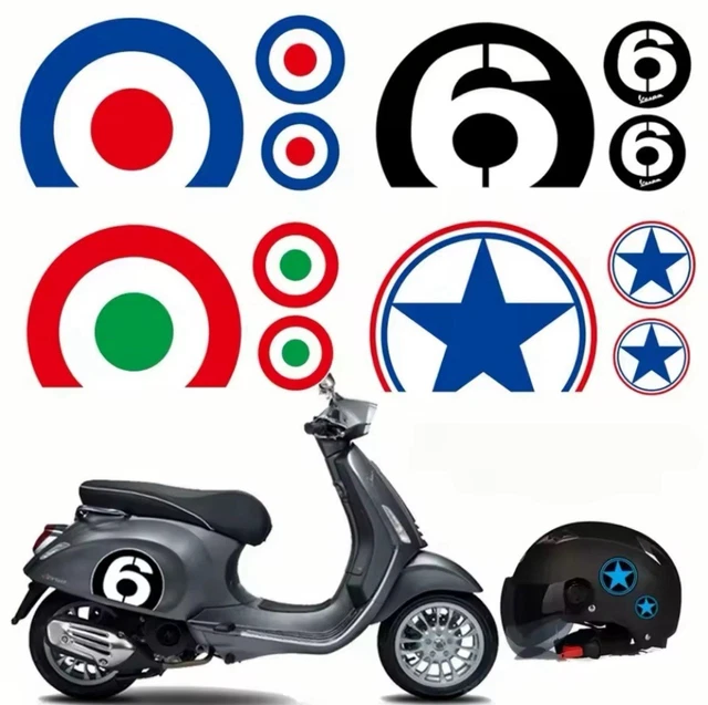 Adesivi Sticker Fascia Martini Per Vespa Piaggio 50 125 150 200 &ndash; Worldcustomchopper
