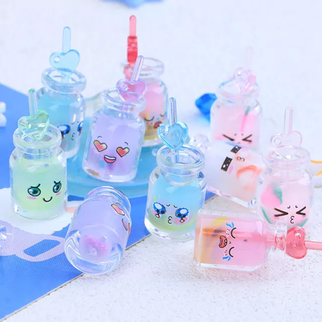 5Pcs Mini Luminous Juice Cup Glow in The Dark Miniature Ornament Tiny Drink