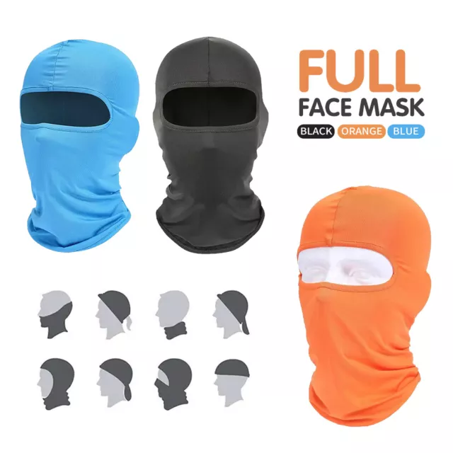 Full Face Mask lycra Balaclava Windproof Thin Motorcycle Cycling Ski Mask