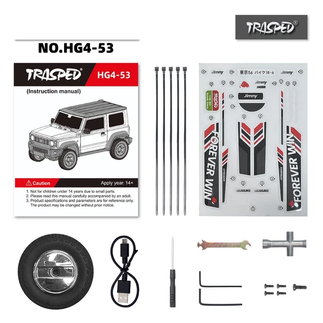 1/16 HG RC Off-road Vehicles Electric Crawler 4x3 Car with Sound Light ...