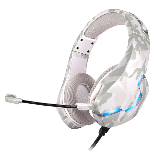 Cuffie gaming spugna cuffie LED cuffie con illuminazione LED mimetiche