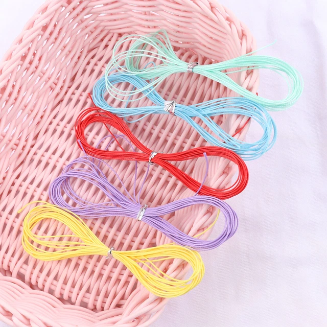 10 Pcs Seil Zum Aufhängen Einer DIY-Halskette Perlenschnur Wachsseil
