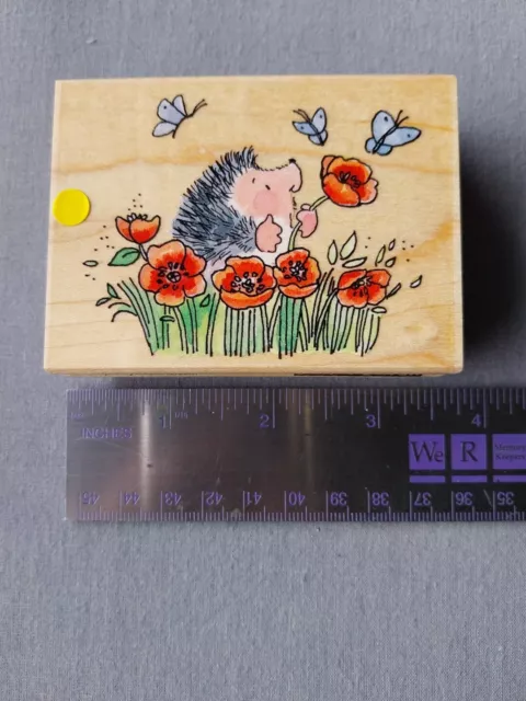 Penny Black Wood Mounted Rubber Stamp Poppy Fields