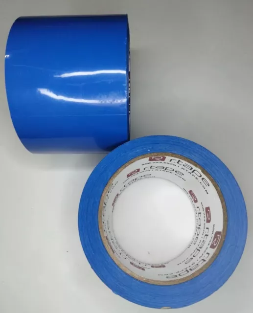 RTape Screen Printing Tape, Blue Blockout Vinyl 3 inches Wide. Single Rolls