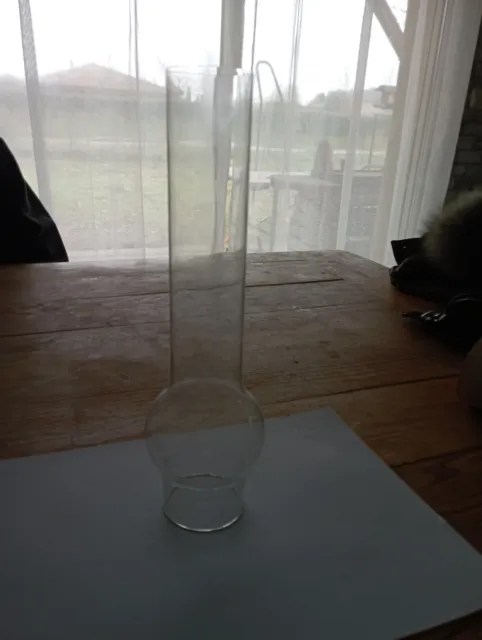 verre de lampe  à pétrole