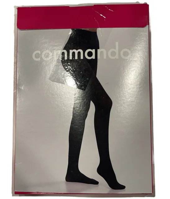New Women's COMMANDO Black Semi Opaque Tights Size M