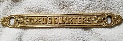Captains Quarters Brass Decorative Wall/door Plate