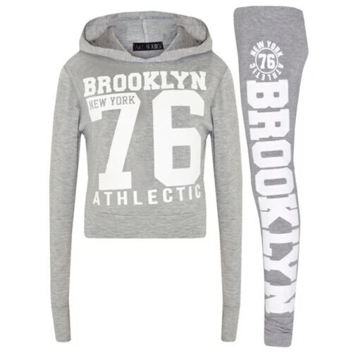 Bambini Top Corto & Set Leggings Active Abbigliamento Ragazze 5-13 Anni Gioco Di