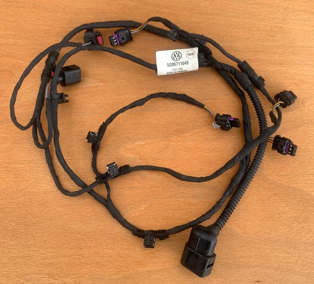 VW GOLF MK7 Parking Sensors Wiring Loom Rear Bumper (20132020) Genuine