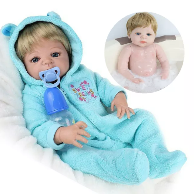 Fake Baby Realistic Reborn Baby Dolls Newborn Boy Doll Full Body Vinyl Silicone