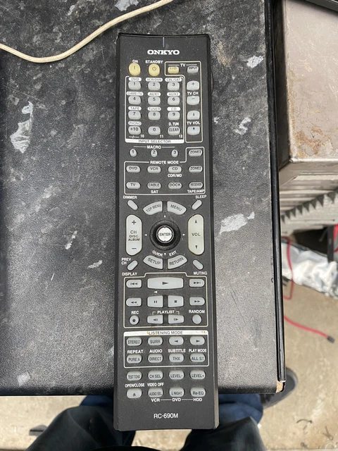 GENUINE ONKYO RECEIVER Remote Control RC-690M TX-NR906 TX-SR876 H4 EUR ...