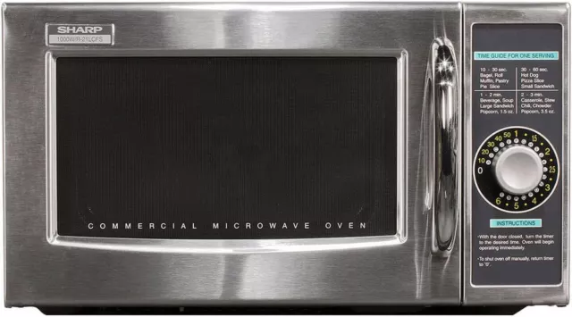 R-21LCFS Medium-Duty Commercial Microwave Oven with Dial Timer, 1000-Watts ,120V