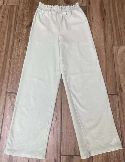 Zara Girls Mint Green Soft Denim Trousers Age 13-14 Years