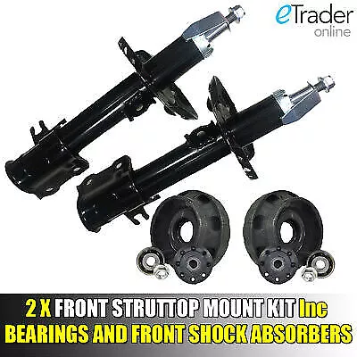 Vauxhall Vivaro Front Shock Absorbers X2 Struts Inc Strut Top Mounts 2001-2014