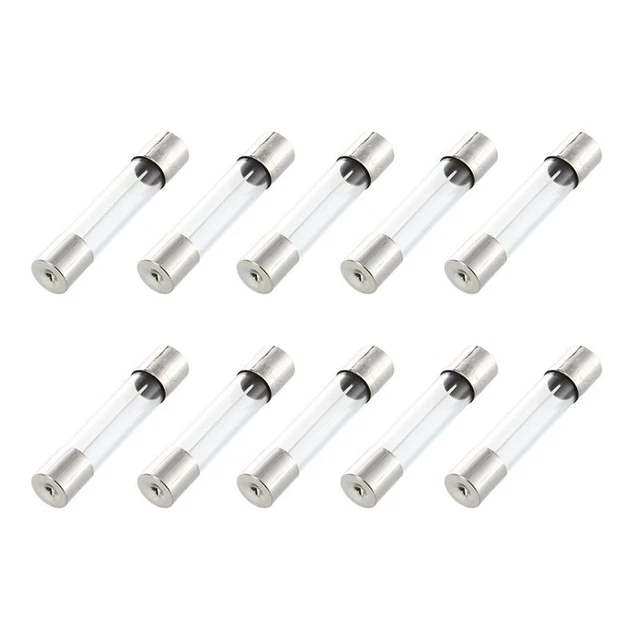 10 pcs Fusibles en tube de verre a soufflage 6x30mm 250V 10A I2W7W7