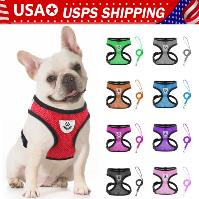 New Cat Dog Pet Harness Adjustable Control Vest Dogs Reflective S M L XL Leash