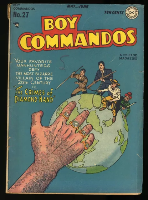 Boy Commandos (1942) #27 VG+ 4.5 Swan/Brodie Cover! Rip Carter!  DC Comics 1948