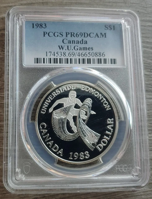 1983 $$1 Pcgs Pr69Dcam "Silver Dollar" Canadian (Rcm) Commemorative Proof Coin