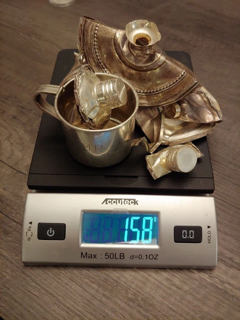 Scrap Junk Sterling Silver Lot 158 grams 5.08 toz READ