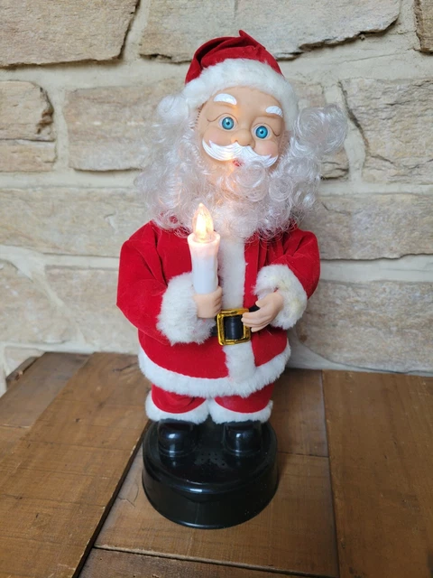 Père Noël Dansant Et Chantant électrique – 28 Cm, Déco De Noël Animée (piles Non Incluses)