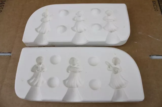 Ceramic Slip Mold 2 Piece 3 Angles Xmas Christmas Nativity Creek-Turn Cast