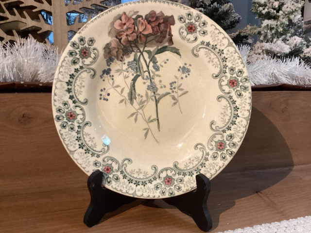 Assiette Ancienne Bourgogne Longchamp Terre De Fer/défense De Chasser Plate 138288