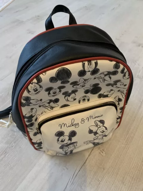 Disney Mickey Mouse City Rucksack Tasche Schwarz Primark Damen Mädchen Kinder