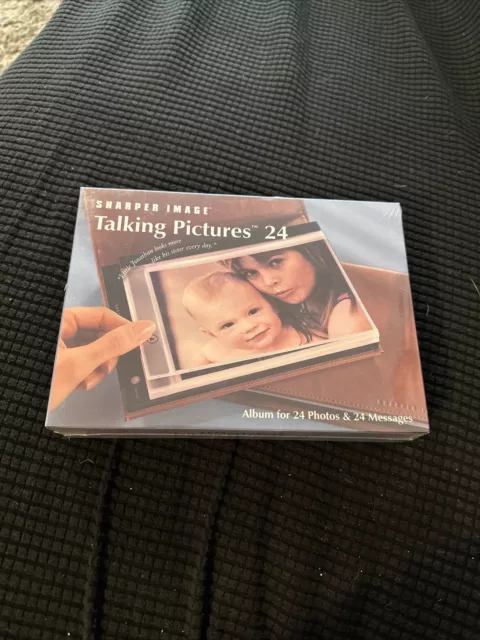 Sharper Image Talking Pictures 24 Photo/Audio Message Album - BRAND NEW in Box!