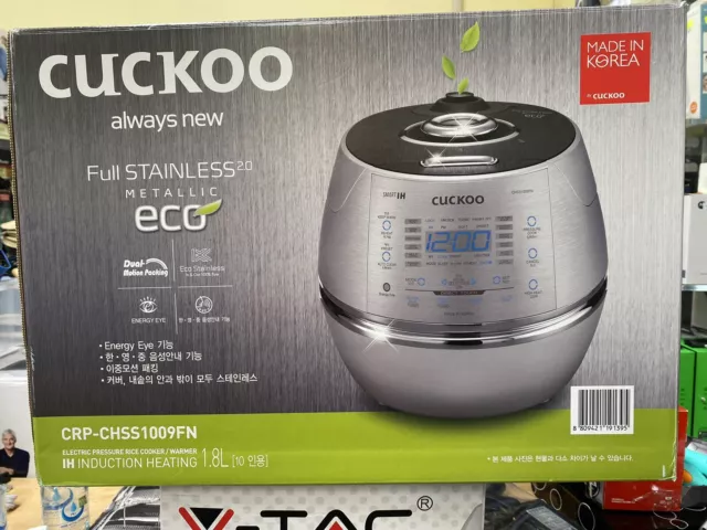 As New Display Model Cuckoo IH Pressure Rice Cooker 10 Cups CRP-CHSS1009FN FPost