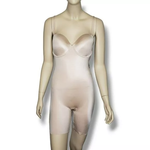 NWT SPANX SUIT Your Fancy Strapless Cupped Mid-Thigh Bodysuit, Champagne  Size S $67.49 - PicClick