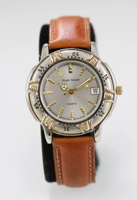 Sergio valente diamond online quartz watch