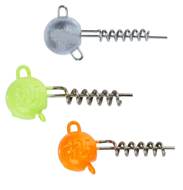 Balzer Shirasu Screw Jig 5-30g / 3-5 Stück UV Schraubkopf Jigkopf mit Spirale