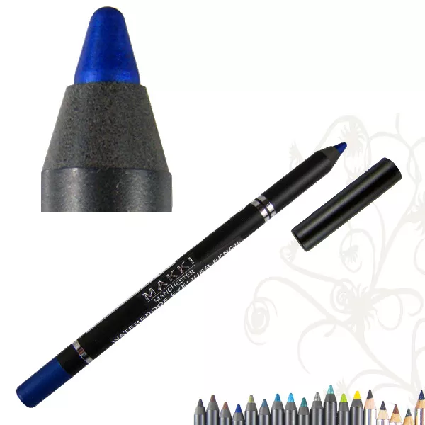 Makki Bleu Glide Imperméable Crayon Eyeliner Super Long Stay Lisse Eye-Liner