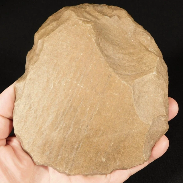 HUGE! One Million Year Old! Early Stone Age ACHEULEAN HandAxe From Mali 654gr