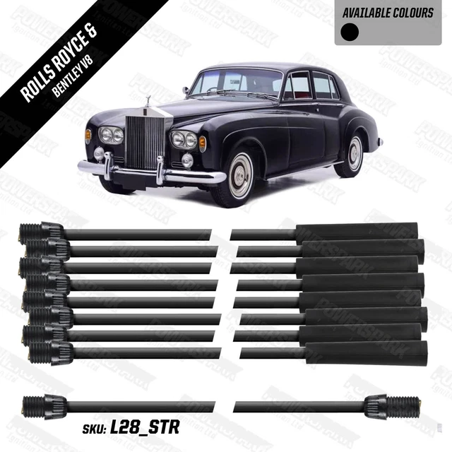 ROLLS ROYCE SILVER Shadow with 20D8 Double Silicone HT Leads Made by ...
