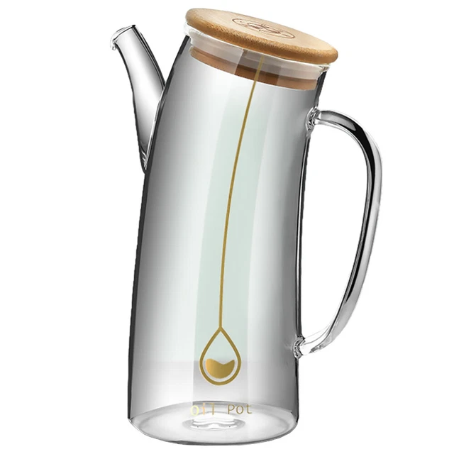Vinegar Container Glass Glass Oiler Glass Dispenser Oil
