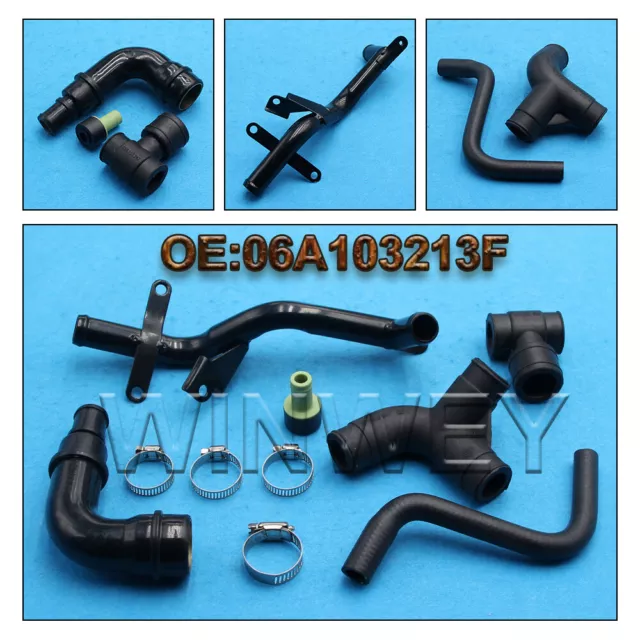 For VW Passat B5 AUDI A4 A6 1.8T Engine Crankcase Breather Vent Hose Pipe kit