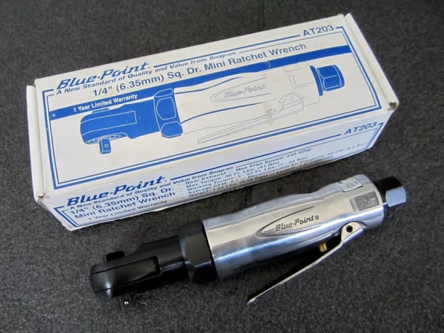 NEW Blue-Point 1/4" Drive Mini Pneumatic Air Ratchet AT203