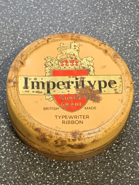 Antique Vintage Unused Imperitype Typewriter Ribbon in Tin for 1920s Royal