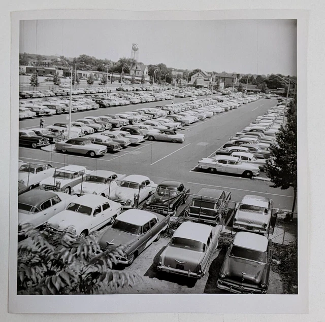 1960S JAMAICA QUEENS New York City Parking Lot Classic Cars Vintage