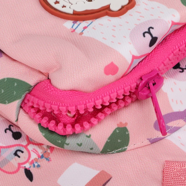 (Borsa scuola stampata a cartoni animati - rosa alpaca S) Zaino cane zaino cane imbracatura