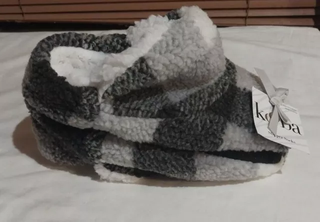 KOOBA WOMENS Slippers tan faux fur slide on mules size 8 9 gray 14.99 PicClick