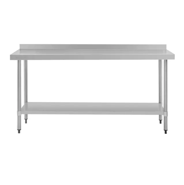 Commercial Stainless Steel Table Food Grade Work Splashback Bench 1800-6-Wbb Hy