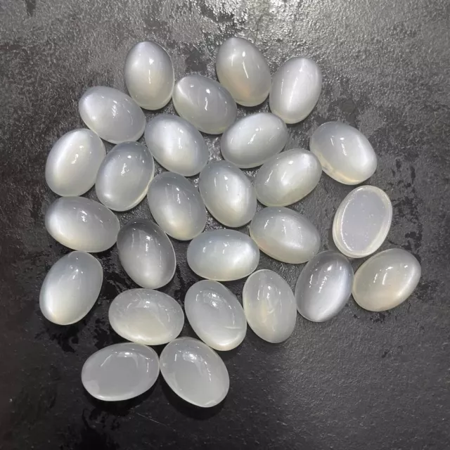 Großhandel Viele 7x5mm Oval Cabochonschliff Natürlich Mondstein Lose Kalibriert