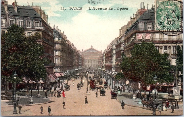 75002 PARIS - perspective sur l'avenue de l'opera.