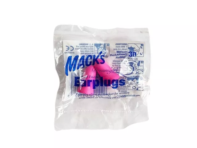 Macks (Mack's) Dreamgirl Soft Foam Earplugs x 20 Pair