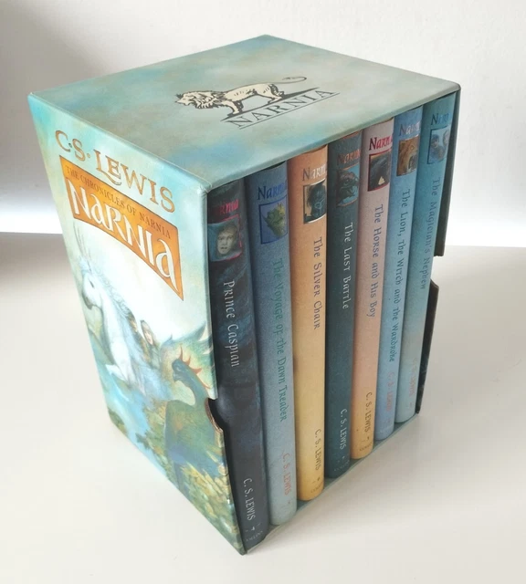 LES CHRONIQUES DE Narnia C.S. Ensemble de livres Lewis Hardback en boîte Ted intelligent prix de