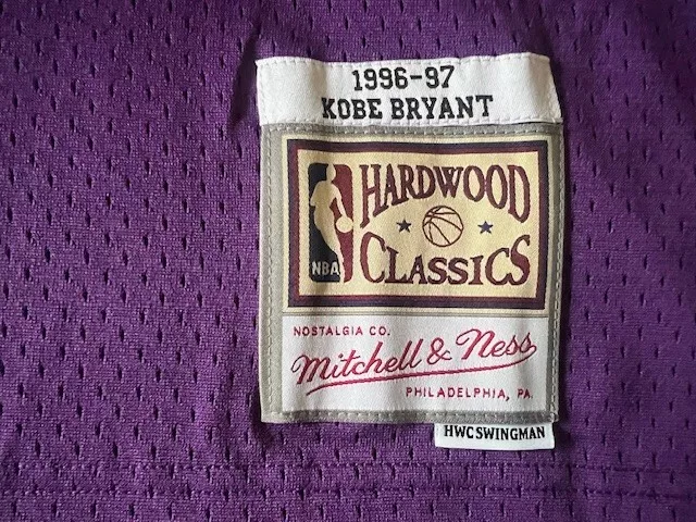 MITCHELL & NESS Nba Swingman Kobe Bryant La Lakers 1996-97 Jersey Mens ...