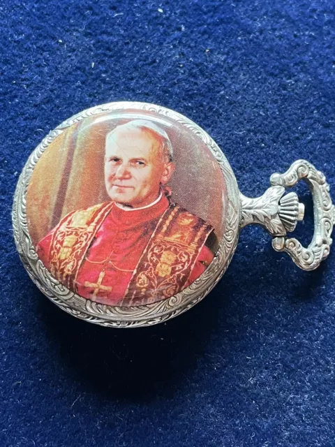 Taschenuhr Papst Johannes Paul II Läuft